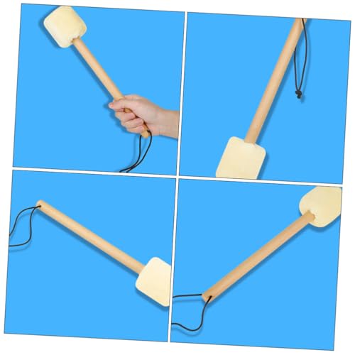 VANZACK 2Pcs Baquetas para Bombo con Cabeza de Plush y Mango de Madera, Agarre Cómodo, Profesional, Ligeras y de Superficie Suave para Percusión miniatura 5