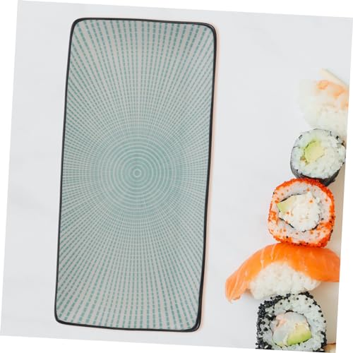 Plato rectangular de cerámica para sushi LIFKOME miniatura 4