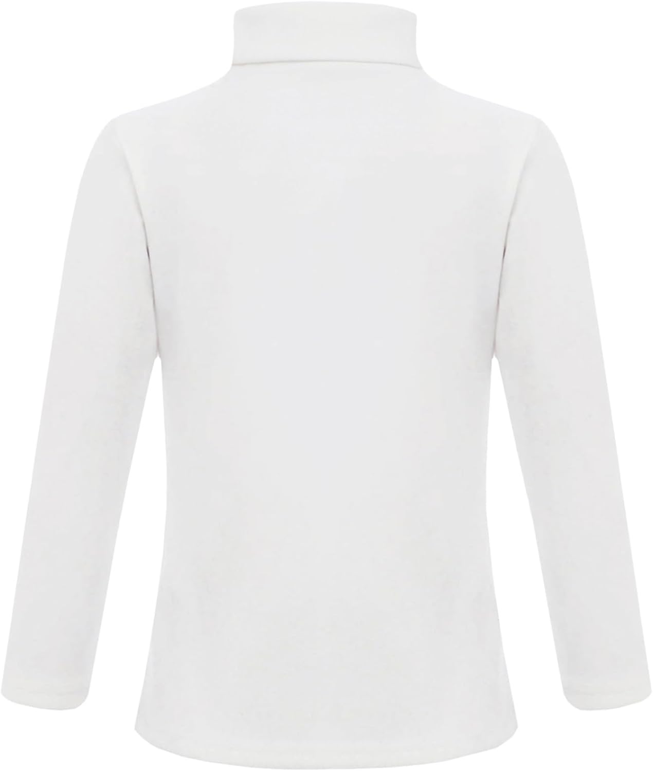Childrens Turtle Neck Base Layer Girls Long Sleeve Fleece Top with Fun Cartoon Graphics