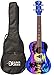 Luna Kauwela Summer Concert Ukulele - Satin Custom Kauwela Summer Graphic