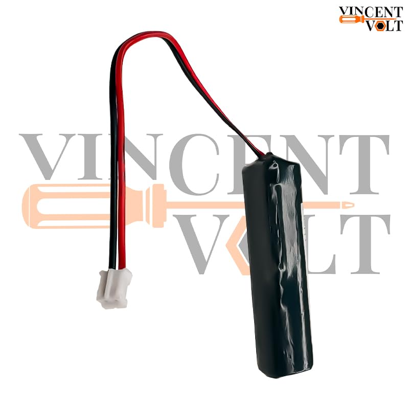 Image of Vincentvolt 18650 3.7 Volts 2400mAh Lithium Ion Battery with Small 2 Pin Male JST Connector and BMS | Rechargeable | Compact Size | Single Cell | 18650 Battery (1)