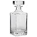 Lily's Home Glass Decanter with Glass Stopper,Whiskey decanter - Elegant Liquor and Wine Decanter for Men (26 Ounces)