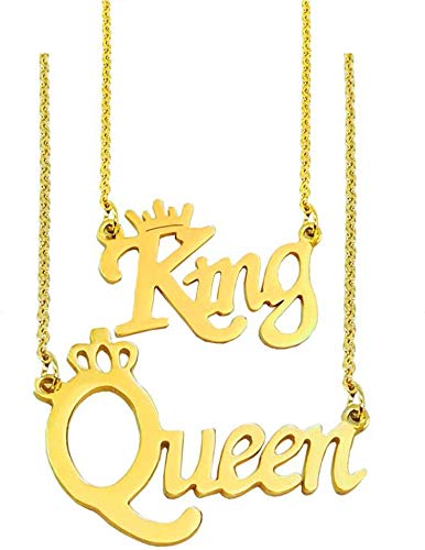 King Queen Letter Locket 