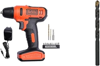 BLACK+DECKER LD12SP 12V 10mm Li-ion Cordless Variable Speed Reversible Drill Machine Driver with 10 Price In India