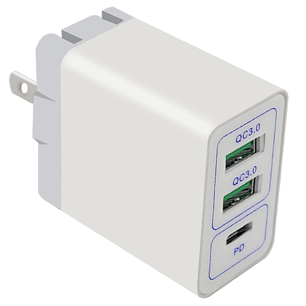 Quick Velocity 3-Port USB Travel Wall Charger Output Portable Wall Charger Plug Power Adapter Compatible with Sprint Boost Mobile HTC Bolt HTC 10 evo