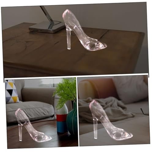 Chaussures talons hauts décor princesse clair Toddmomy 2 pièces pour table - 4
