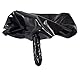 Rubberfashion Latex Slip - kurzer Rubber Slip mit Außen-und Anal-Dildo - Latex Dessous Damen und Herren Schwarz 0.4mm S