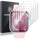 LK 6 Pack for Apple Watch Screen Protector 45mm Series 9 8 7 [New Version] Anti-Scratch...