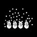 Fablcrew Stickers Muraux Art Papier Autocollant Mural Design Blanc Bonhomme de Neige Autocollants Amovibles Décoratifs Stickers Muraux de Fenêtre de Magasin de Noël autocollants