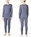 32 Degrees Weatherproof Big Boys Base Layer Thermal Shirt Long Underwear Set, Heather Navy X-Large