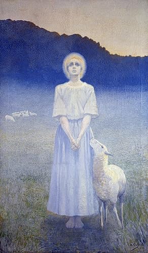 Peinture Vision Alphonse Osbert d&eacute;coration moderne sur toile de coton 60x90