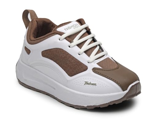 Image of Kids Stylish Lace-up Sneakers for Boys, Dual-Tone & Sturdy