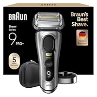 Braun Series 9 PRO +, Rasoio Elettrico Barba, Regolabarba Uomo, Rifinitore di precisione, Custodia...
