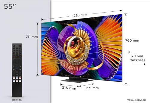 "TV SQLED MINILED 55""4K 144HZ T2/S2 SMART GOOGLE TV"