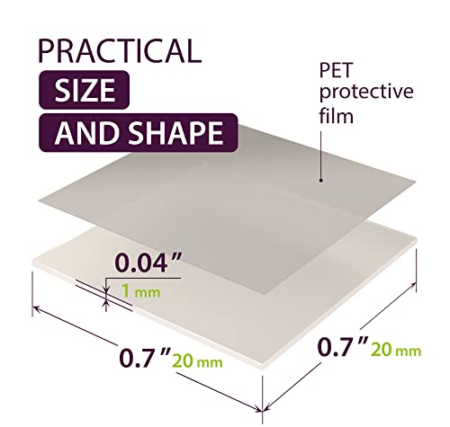 Greenfix Double Sided Mounting Squares 110Pcs - Poster Putty For Walls Removable - Clear Sticky Tack For Wall Hanging - Double Sided Sticky Pads For Car Dashboard Crafts Picture Hanging #TOP1