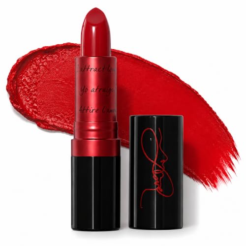 Image of Super Lustrous Red Lipstick, Blood Red Shade, Creamy Hydrating Lip Colour with Vitamin E & Avocado Oil, Long Lasting 8 Hour Wear, Rich Pigment & Smooth Moisturizing Finish, Love is on, 4.2g