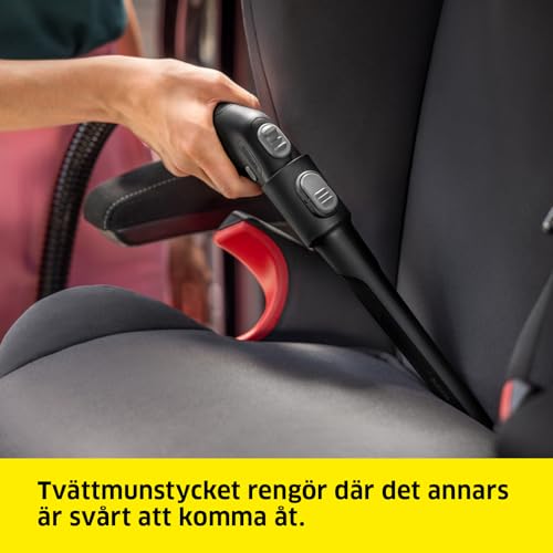 KÄRCHER Shampouineuse SE 3 Compact, Aspiration : 500W, Réservoir Eau : 1,7L, Surface : 2,76m2, Poids : 4,1kg, Flexible d'Aspiration, Buses de Lavage : Tissus et Fentes