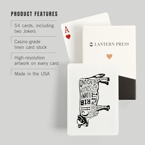 Lantern Press Baraja de Poker con 52 Cartas miniatura 3