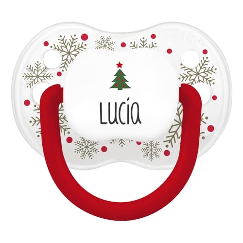 Mi Pipo - Chupete Personalizado Navidad Classic - Cristal Copos | Chupete Bebe, 3 Tipos de Tetina para Elegir | Personalizado con Nombre, Suave, Cómodo | Seguro, Libre BPA, Fácil de Limpiar Mi Pipo - Chupete Personalizado Navidad Classic - Cristal Copos | Chupete Bebe, 3 Tipos de Tetina para Elegir | Personalizado con Nombre, Suave, Cómodo | Seguro, Libre BPA, Fácil de Limpiar