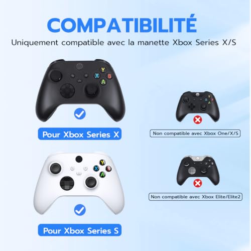 Mcbazel Kit Remplacement Bouton LB RB Bumper, Pièce de Rechange Gâchette LB RB LT RT Compatible Manette Xbox Series X/S, avec Tournevis T6 T8 et Levier d'Ouverture – vue 3