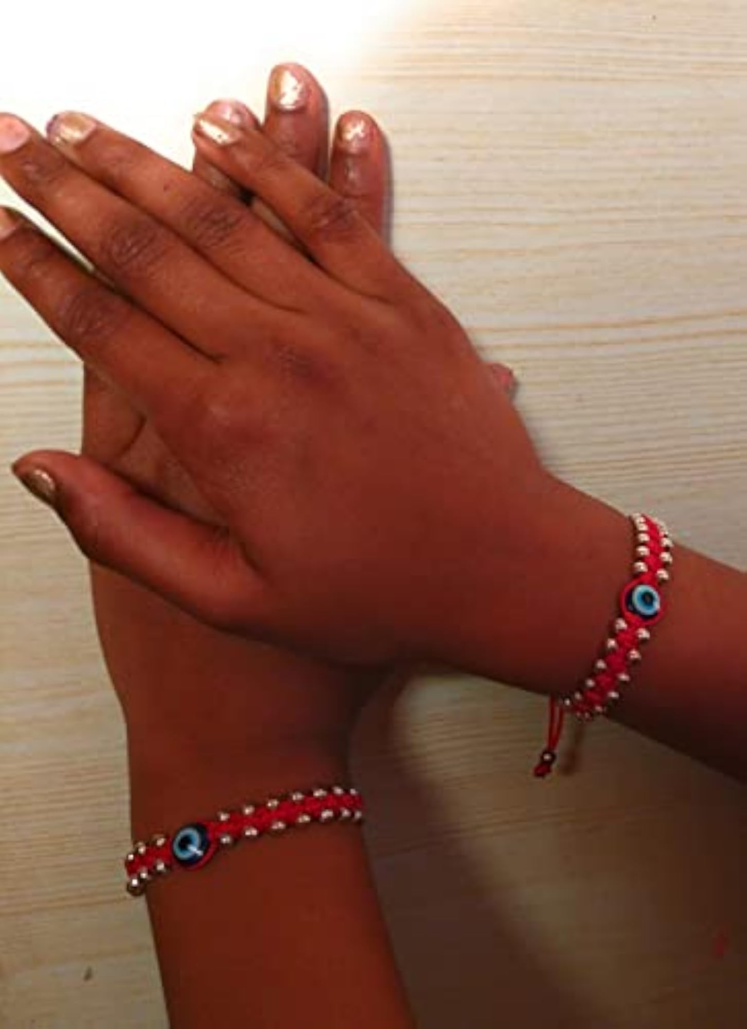 Handmade Adjustable Thread Beads Bracelet for Kids
