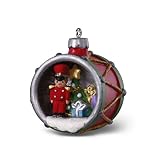 Hallmark Keepsake Mini Christmas Ornament 2018 Year Dated, Santa Hot Air Balloon Up and Away Miniatu