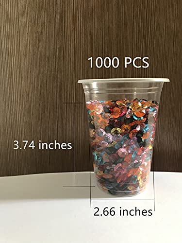 Liying Acrylic Diamonds Table Confetti Faux Round Crystals Treasure Gems For Table Scatters, Vase Fillers, Arts & Crafts, Wedding Decoration (10Mm 1000Pcs Royal Blue) #TOP3