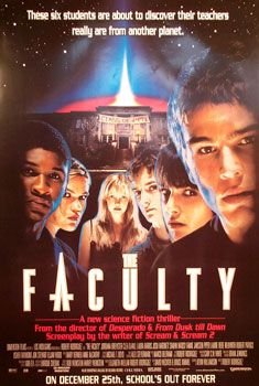 FACULTY (1998) Original Movie Poster 27x40 - Single-Sided - Jordan Brewster - Elijah Wood - Clea DuVall - Laura Harris