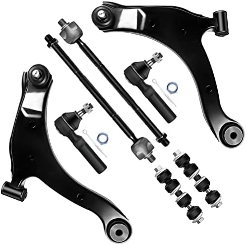 SOSOPART 8pc Set Front Suspension Kit Lower Control Arm w/Ball Joint Inner Outer Tie Rod End Sway Bar Link Replacement 2001-2005 for Dodge Neon,2001-2010 for Chrysler PT Cruiser