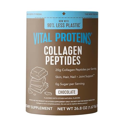 Vital Proteins Collagen Peptides Powder Supplement, Hydrolyzed Collagen for Skin, Hair, Nails & Joints, Chocolate, 28 Servings