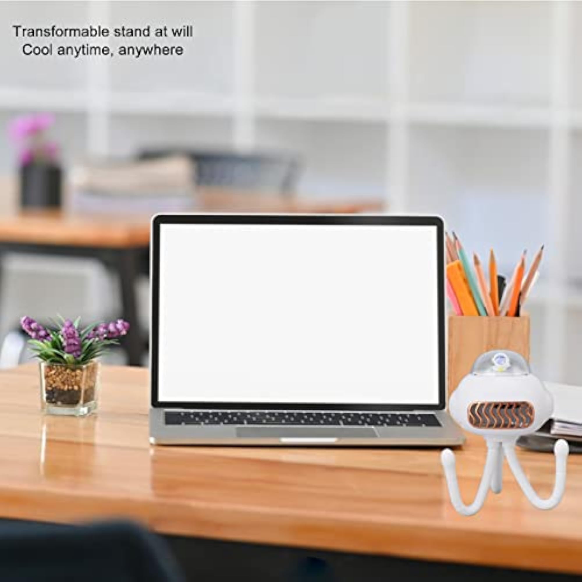 Rechargeable No Leaf Design Handheld Mini Fan, Portable for Outdoor Use