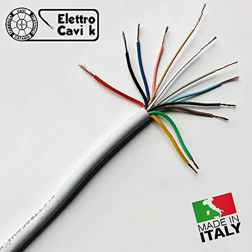 ® ELETTRO CAVI K - CAVO FROR CITOFONICO 12x0,50 MM² ANTIFIAMMA PER CITOFONO E VIDEOCITFONO MULTIPOLARE 12 POLI 10 METRI