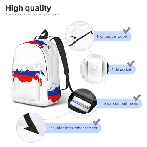 Sac à dos d'infirmière multifonction avec drapeau russe et grand volume - 5