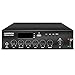 Alfatron ALF-120W-UB Compact Mixer Amplifier with Built-in MP3 Player, Onboard FM Tuner, Bluetooth Connection, Front & Rear Panel Mic Inputs, 120W at 70/100V, & More