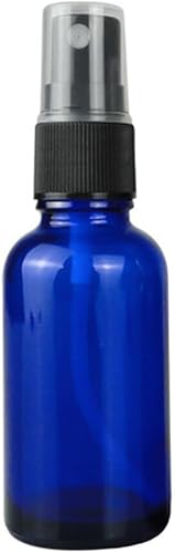 Miniatura 3 de Botellas rociadoras de vidrio para aceites esenciales, paquete de 5 botellas de spray de aceite esencial azul, botellas de vidrio pequeñas de viaje