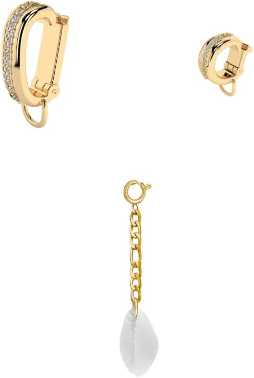 14K Gold Bikini Jewelry Charms, Waterproof and Tarnish Proof, Clip On and Customizable Charms Gold Plated Stainless Steel, Hypo-Allergenic