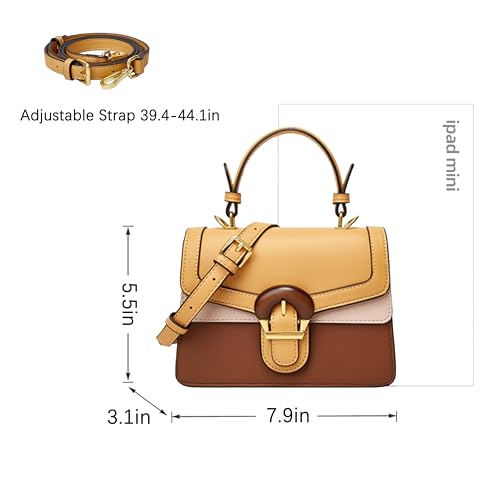 Top-Handle Bags for Women - Fashion Designer Mini Purse with Leather Strap Cute Tiny Clutch Crossbody Bag2