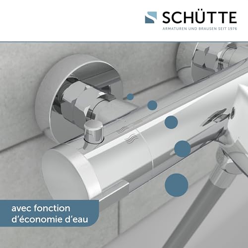 Mitigeur thermostatique de baignoire SCHÜTTE 52470 LONDON robinet chromé anti-brûlure - 6