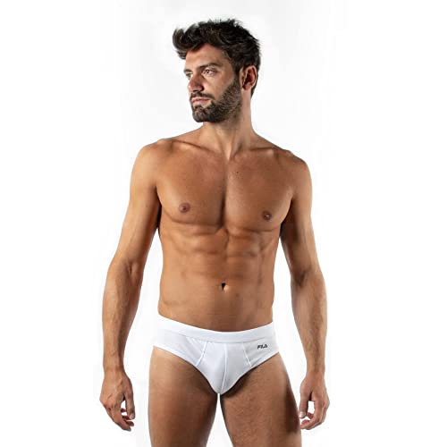 FILA FU5038, Slip Homme, Blanc, S