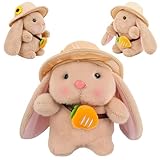 【Parfait jeu de cache-cache pour Pâques】Avec sa taille de 20 cm, ce lapin de Pâques à câliner est parfait pour le populaire jeu de cache-cache du lapin de Pâques. Cachez-le dans le jardin ou dans la maison – la joie de le trouver est garantie. Le jeu de cache-cache avec le lapin en peluche rend Pâques interactives pour toute la famille