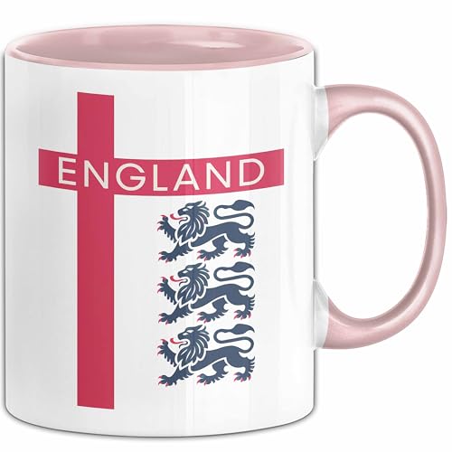 England Flagge London Tasse Geschenk Lustige Geschenkidee Spruch (Rosa)