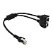 Produktbild Liamostee RJ45 Ethernet Y Splitter Adapter Kabel 1 auf 2 Port Switch Adapter Kabel für CAT 5/CAT 6 LAN Ethernet