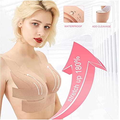 Roexboz Fita BH Push Up Big Broß Boob Tape BH Back Free Setleptless Breast Tape for Breast Tightenin