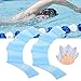 Gavigain 1 Pair Swimming Handcuffs Flippers, Silicone Swim Gear Fins Hand Webbed Flippers for Snorkeling Comfortable and Elastic Swim Palm Finger for Beginners (S)