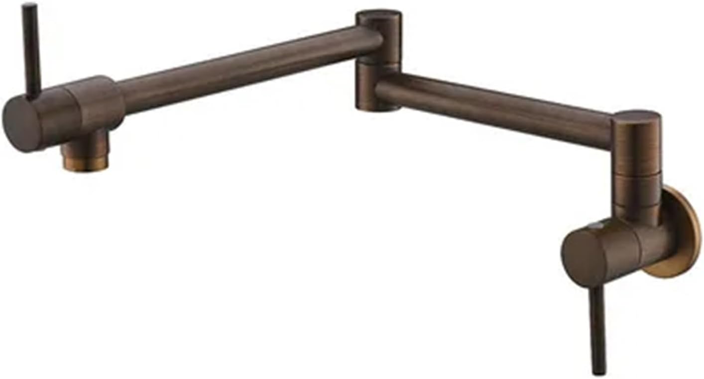 Pot Filler Wall Mounted Foldable Kitchen Faucet Cold Single Hole Sink Tap Rotate Folding Spout Chrome Gold Brass Faucets sculptur