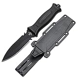 Snake Eye Tactical 10" Heavy Duty Military Marine-Army Fixed Blade Hunting Knife W/Molded Sheath (5235-2)