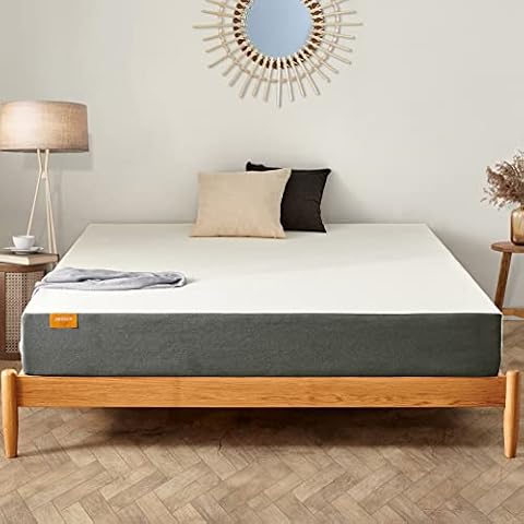 Full Size Mattress,Jingxun 8 Inch Cooling-Gel Memory Foam Bed Mattress in a Box for Cool Sleep & Pressure Relief with Breathable Soft Fabric Cover,Medium Firm Mattresses Cover