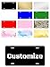 Carpe Diem Designs Custom License Plate - 6X12 Full Size Personalized License Plates for Front of Car, Wheelchair, Signage, Mailbox - Rust-Free, Thick Aluminum Front License Plate, Made in The USA