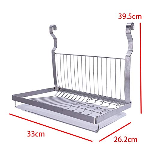 Edelstahl HäNgende Klappbar Schale Rack Abtropf Schale Rack Platten Organisator Geschirr KüChe Lagerung KüChe Organisator Regal