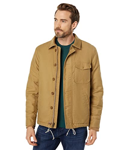Lucky Brand Men's Sherpa Lined Deck Jacket,Khaki,XX-Large